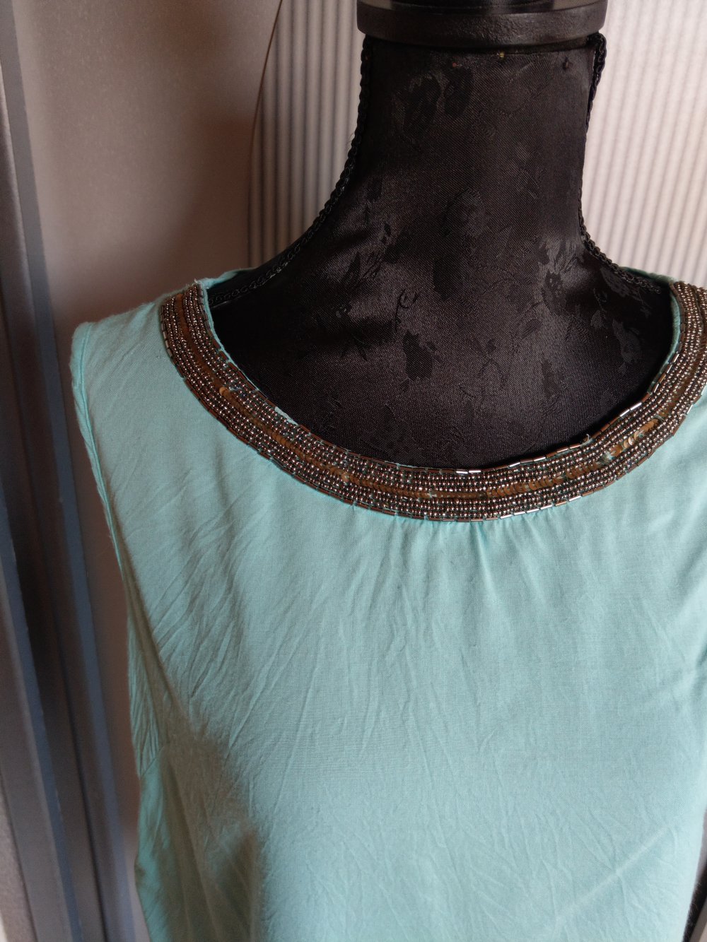 Top Shirt türkis Pailletten Orsay 