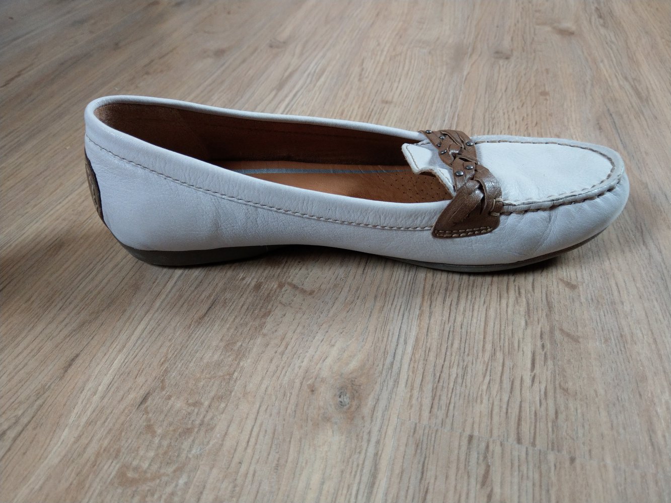 Ballerinas Schuhe beige creme Bonita 