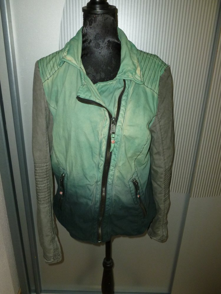Jacke grün grau proud