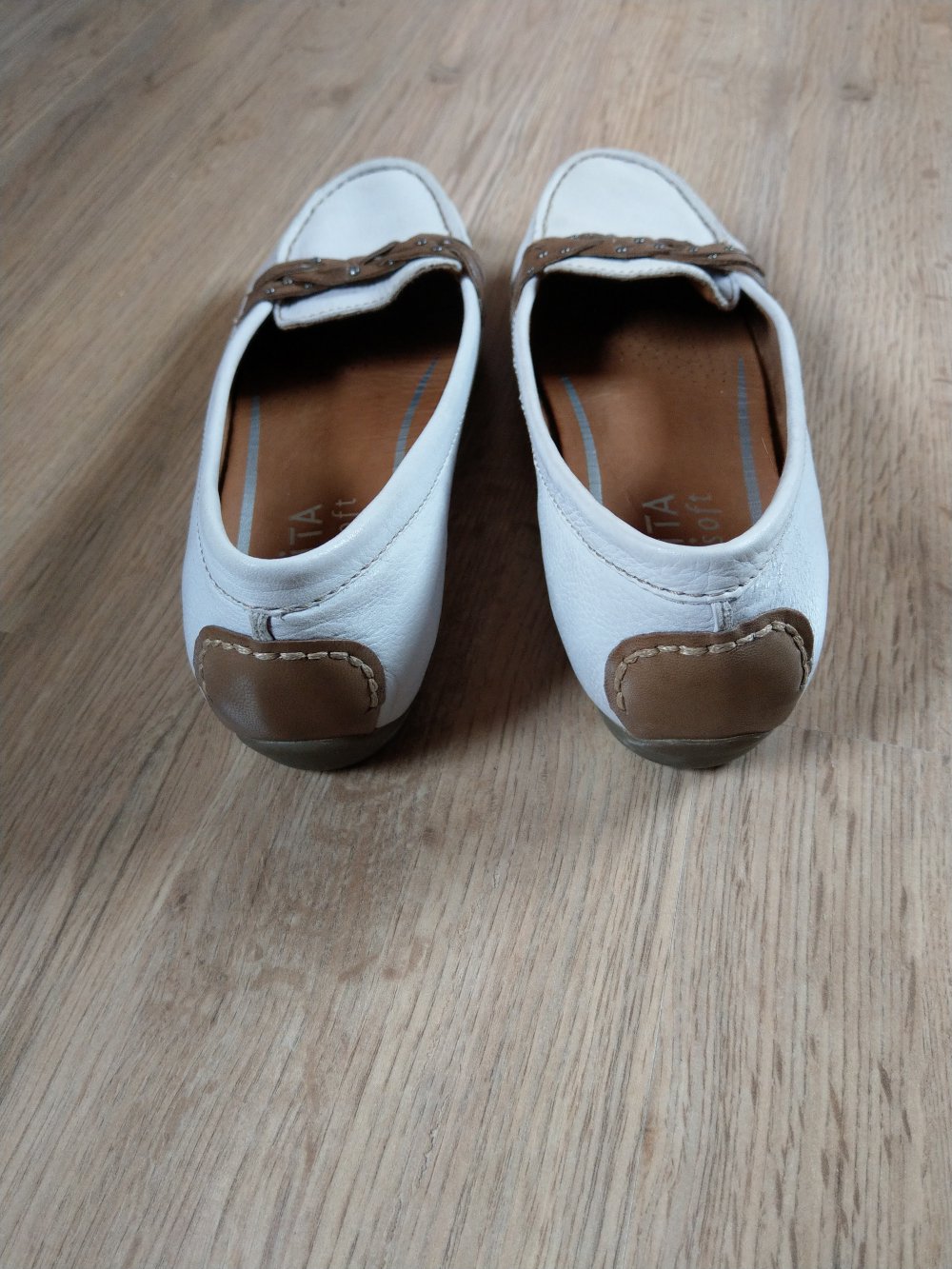 Ballerinas Schuhe beige creme Bonita 