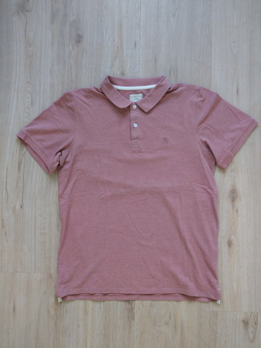 Poloshirt T-Shirt rosa Selected 