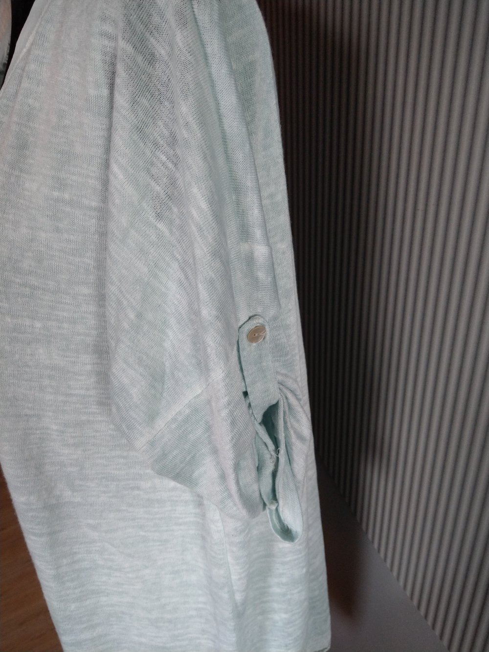 Shirt Pullover hellblau Pailletten Made in Italy 