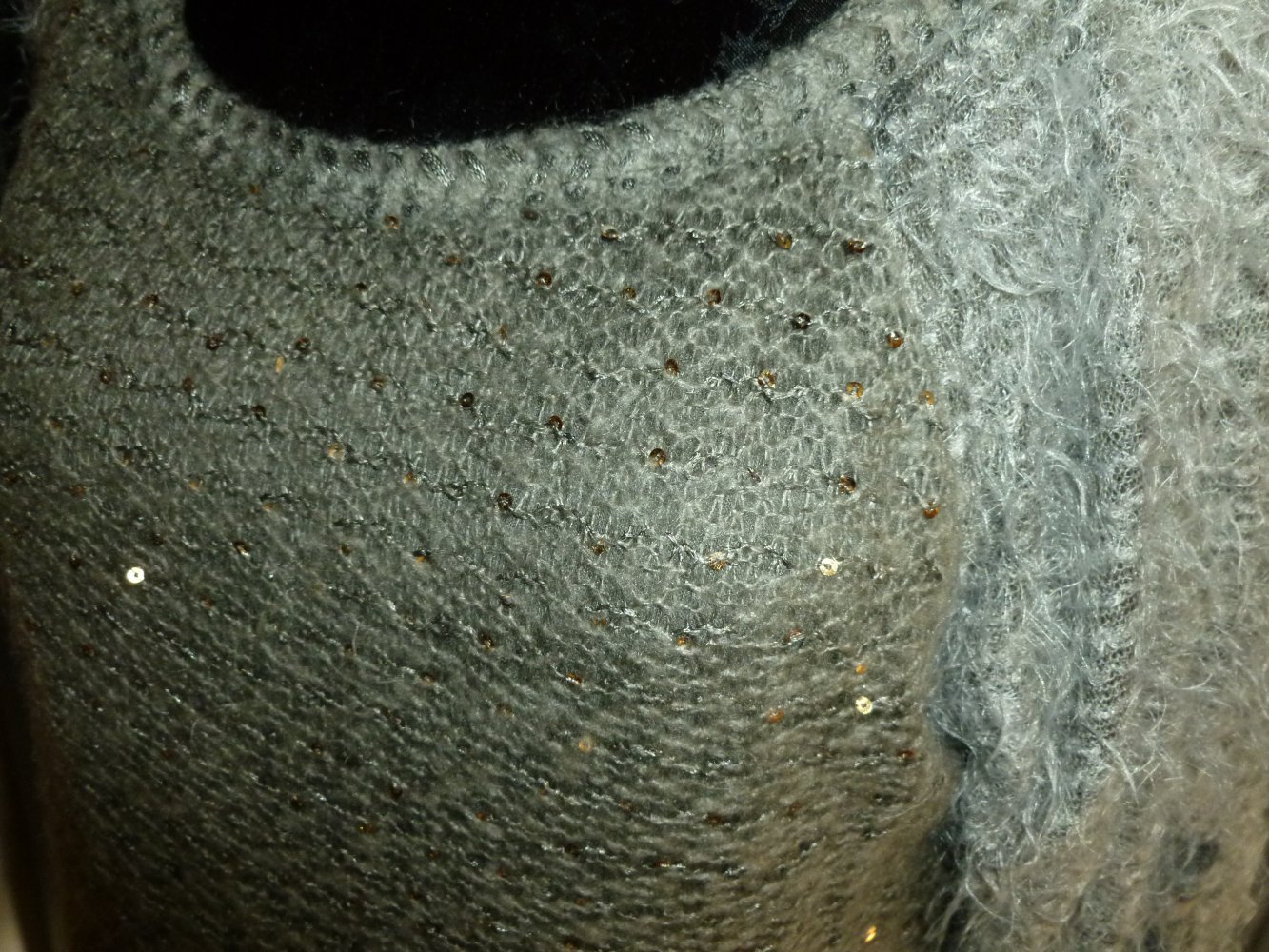 Pullover flauschig grau Made in Italy