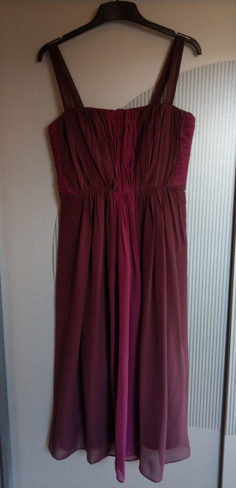 Abendkleid Kleid bordeaux bugunderrot lila