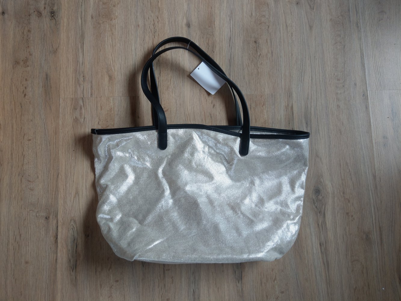 Tasche Schultertasche gold beige C&A Neu 