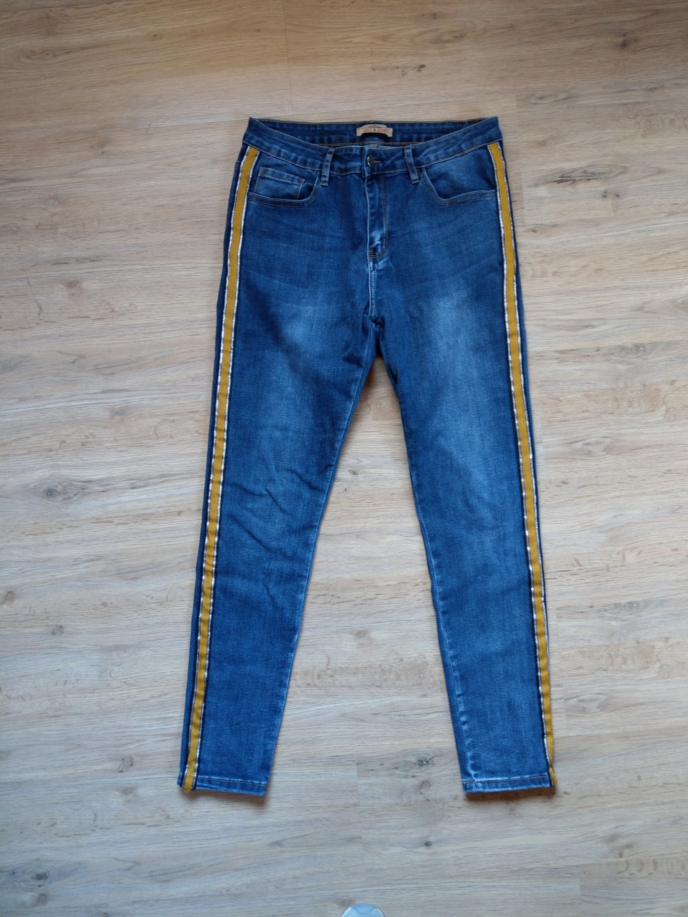 Hose Jeans Streifen gelb Zac & Zoe