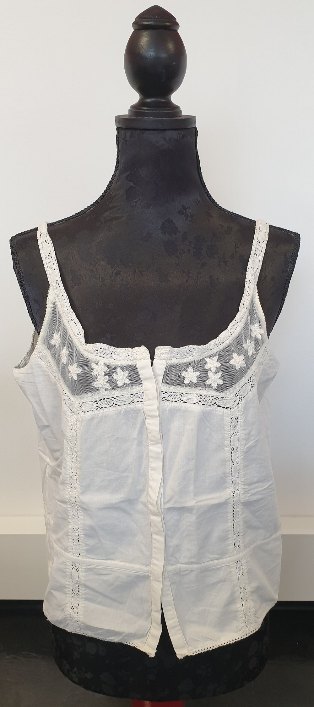 Bluse, Oberteil, Spaghettiträger, Vero Moda beige, creme, wollweiß, gebraucht
