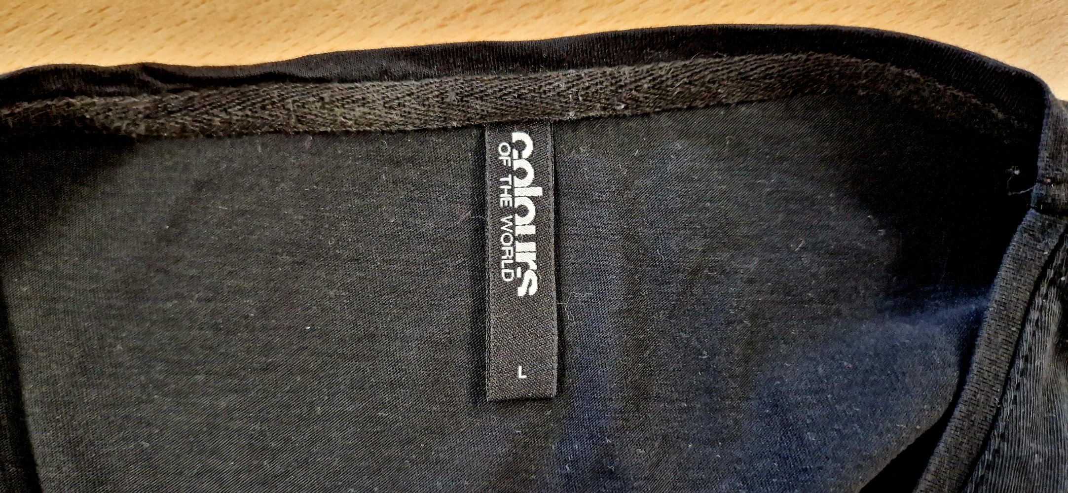 Shirt, T-Shirt, Oberteil, colours of the world schwarz, Größe L, gebraucht