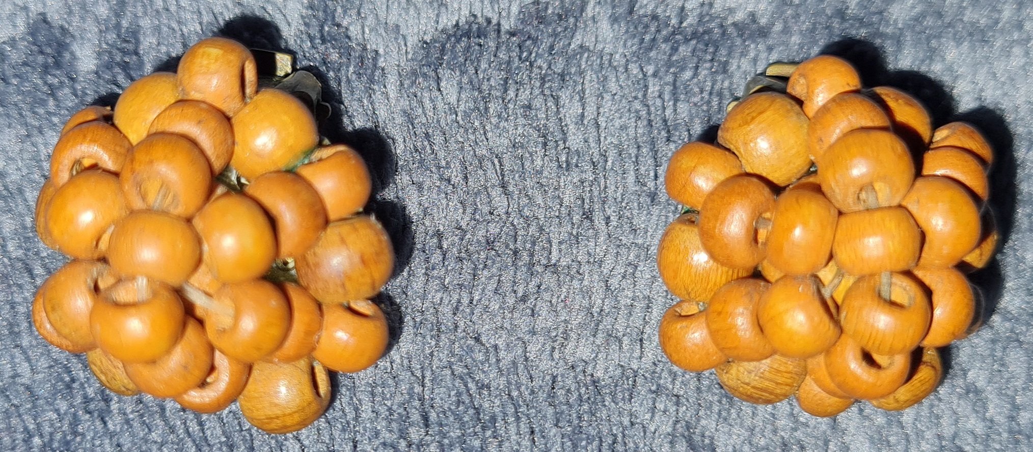 Ohrringe, Ohrenschmuck, Modeschmuck, braun, gold, gebraucht