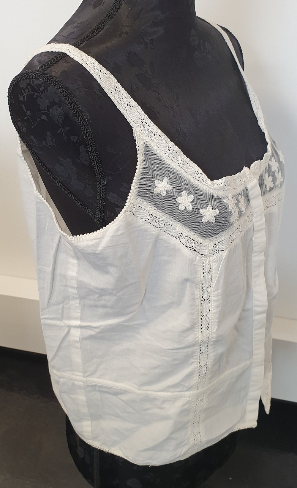 Bluse, Oberteil, Spaghettiträger, Vero Moda beige, creme, wollweiß, gebraucht