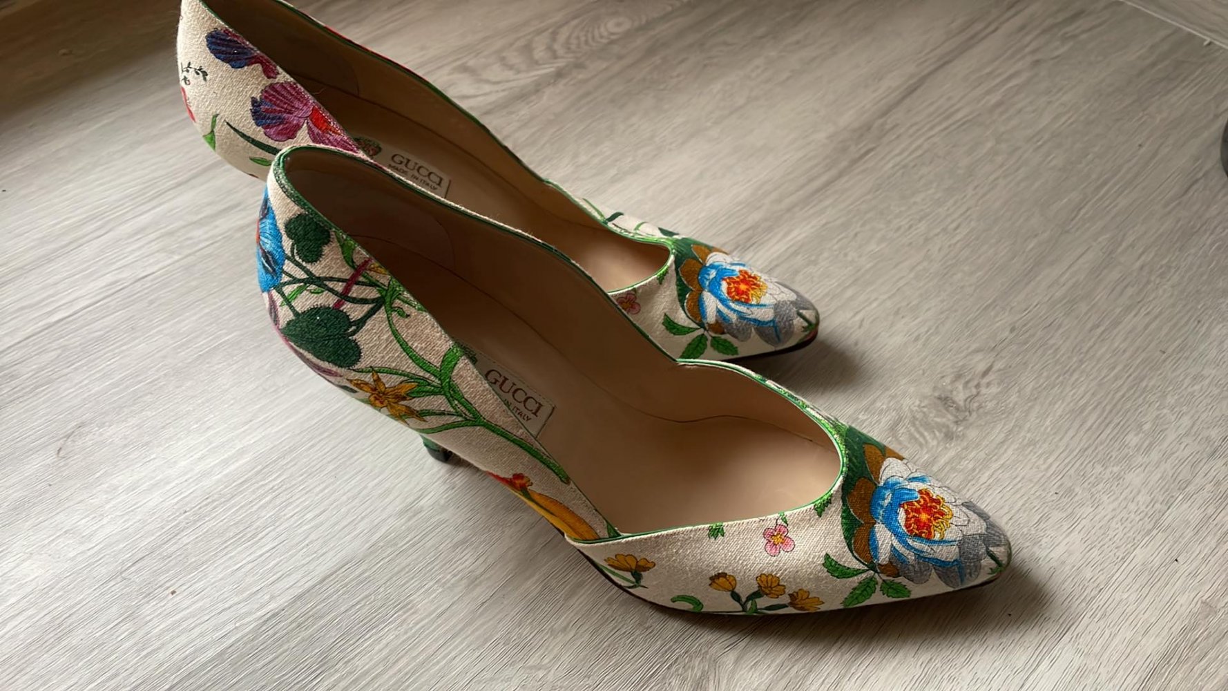 Original Gucci ausgefallene Pumps Größe 38.5