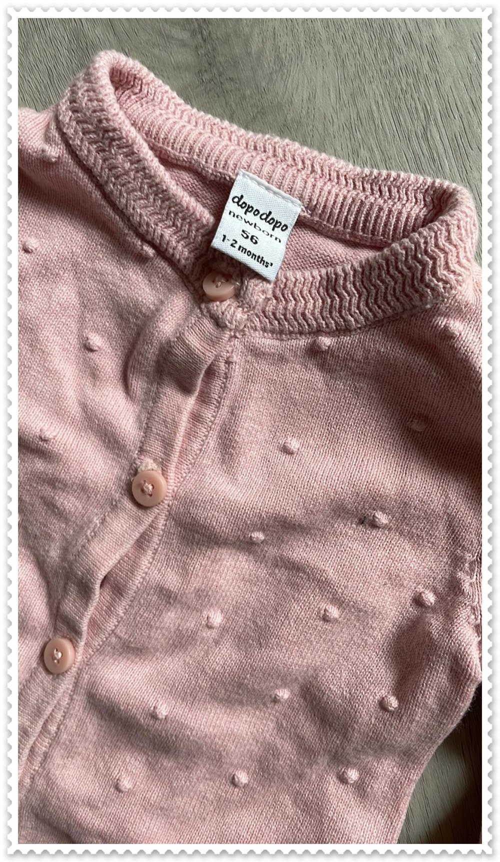 Süßes rosa Westchen Baby Mädchen 56 