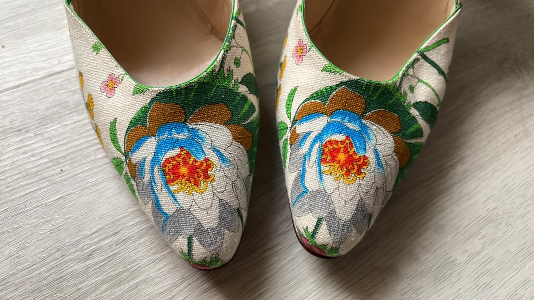 Original Gucci ausgefallene Pumps Größe 38.5