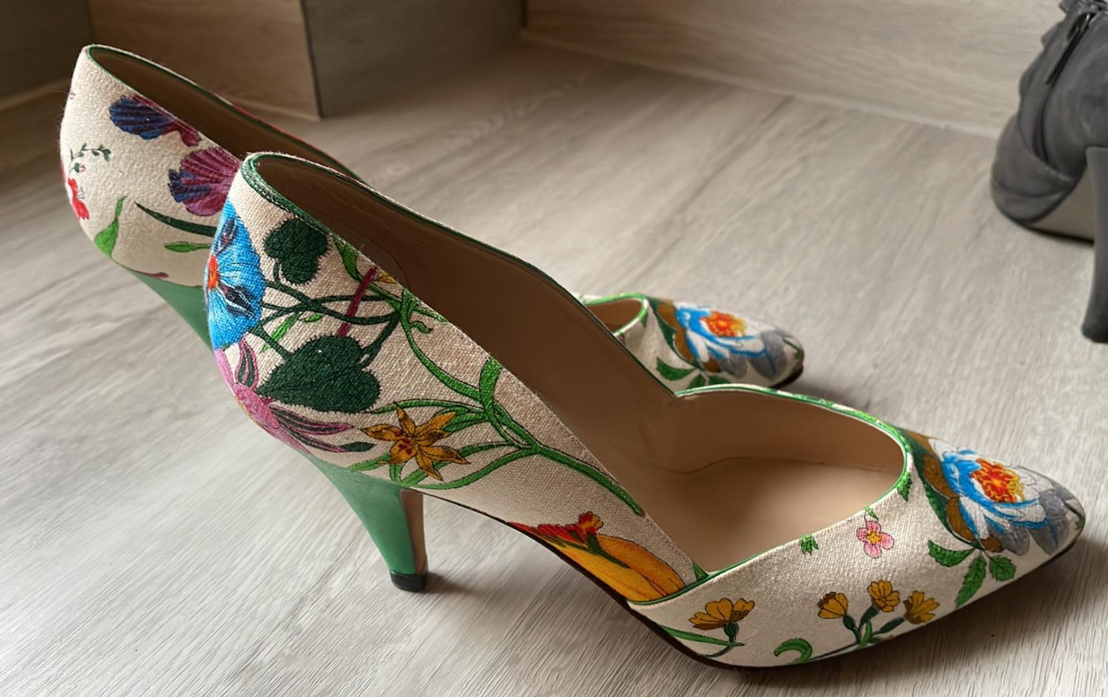 Original Gucci ausgefallene Pumps Größe 38.5