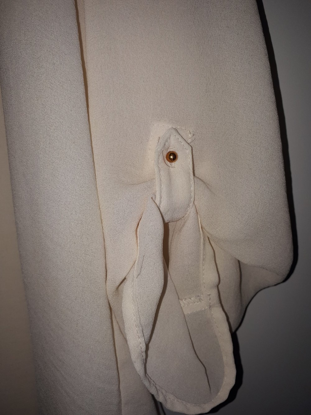 38/40, Blusenshirt, 3/4-Ärmel, creme