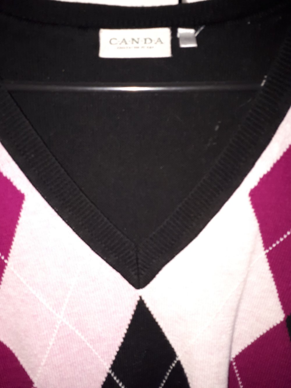 M, Pullover mit Rautenmuster