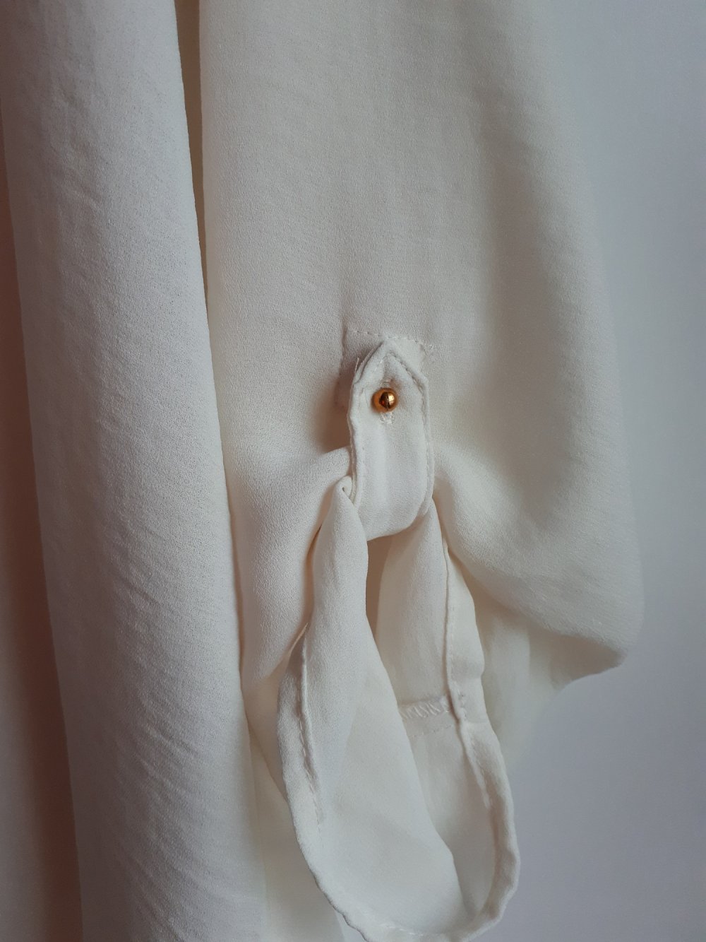 38/40, Blusenshirt, 3/4-Ärmel, creme