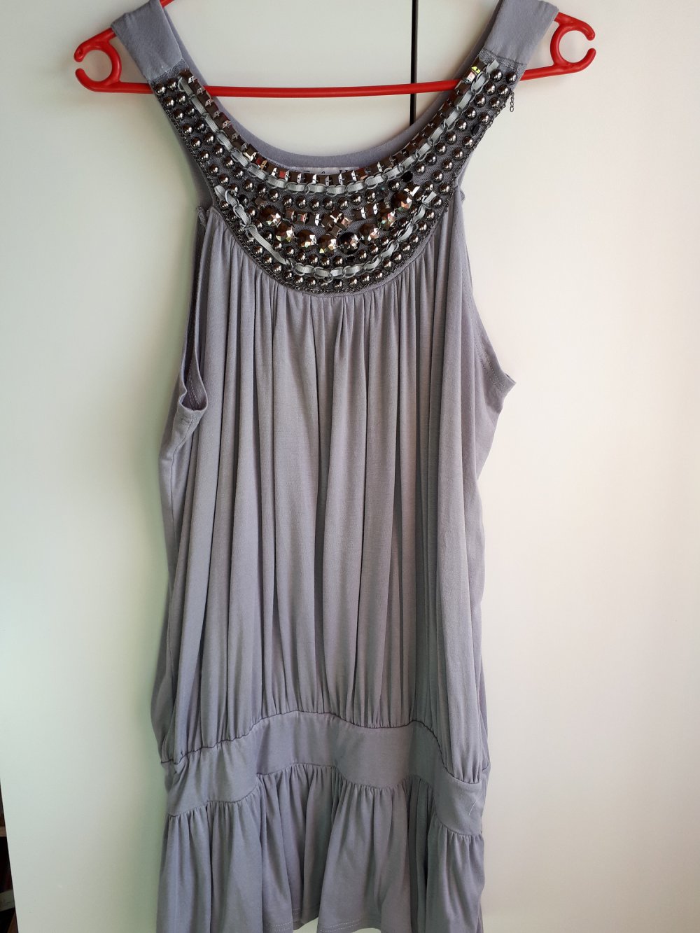 42, TOP Hängerchen / Kleid in grau