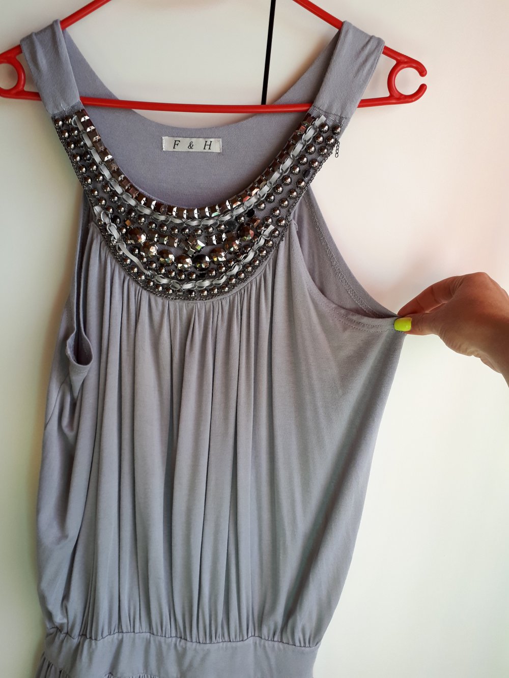42, TOP Hängerchen / Kleid in grau
