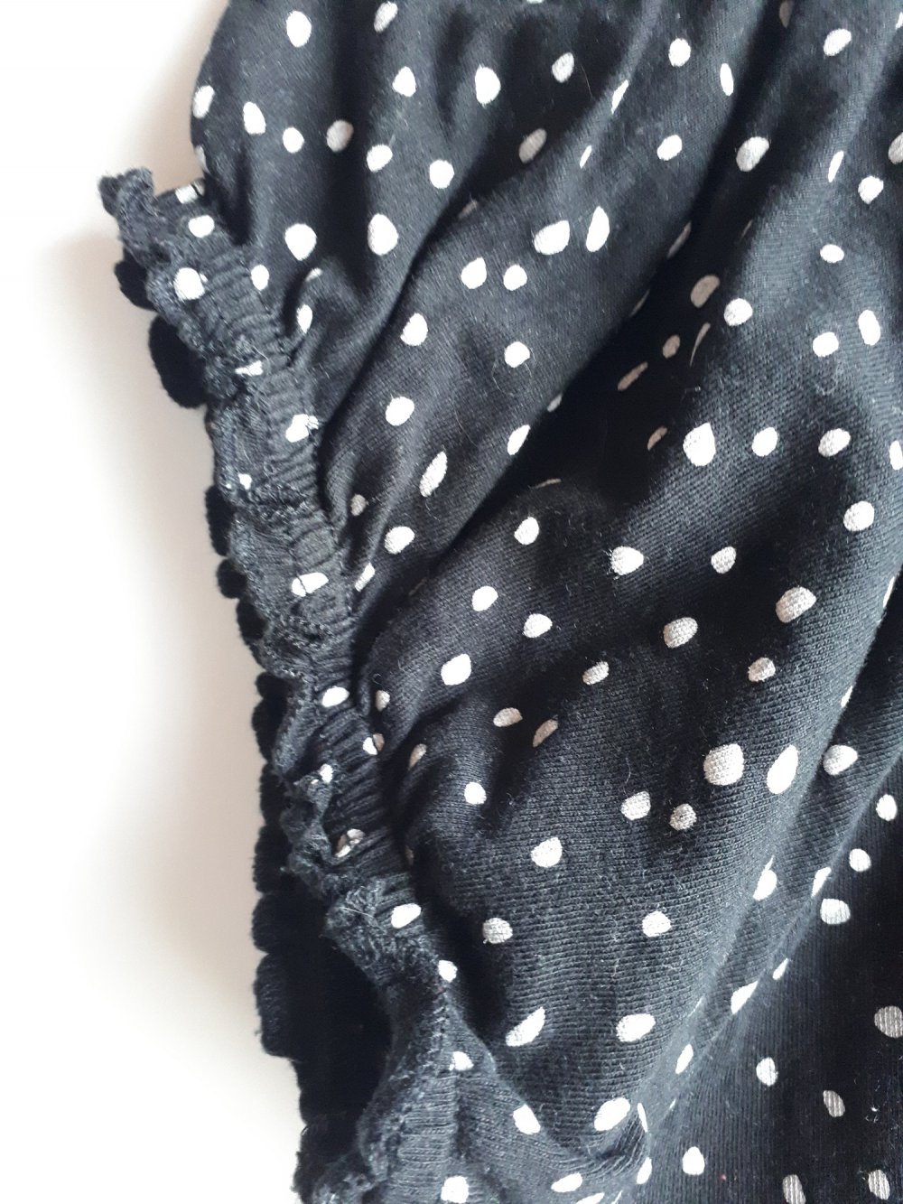 M/L, Süßes Shirt, schwarz, Polka Dots