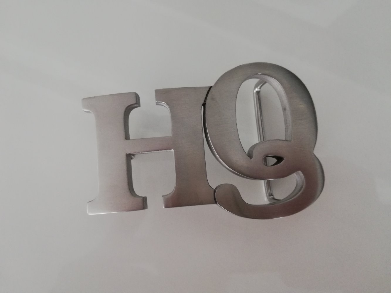 HQ Gürtelschnalle Harley Quinn silber Wechselschnalle Wechselgürtel Initialien H Q