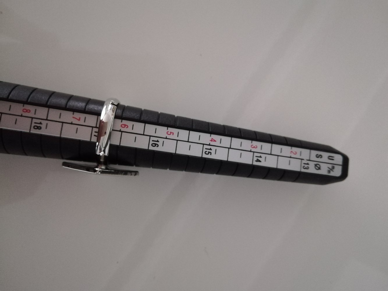 Ring silber Rhombus Karo Quadrat Größenverstellbar