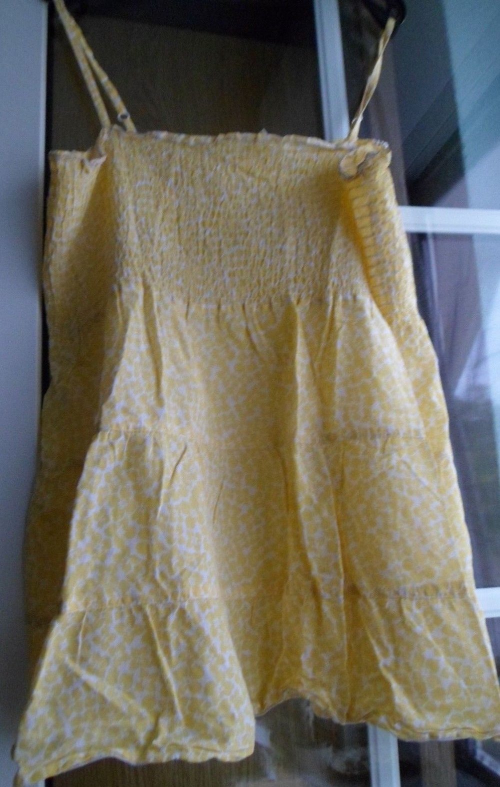 Babydoll Top, H&M, Gr. 36, gelbes Blumenmuster