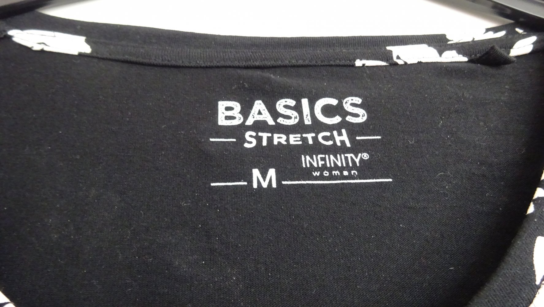 T-Shirt 3/4 Arm schwarz/weiß