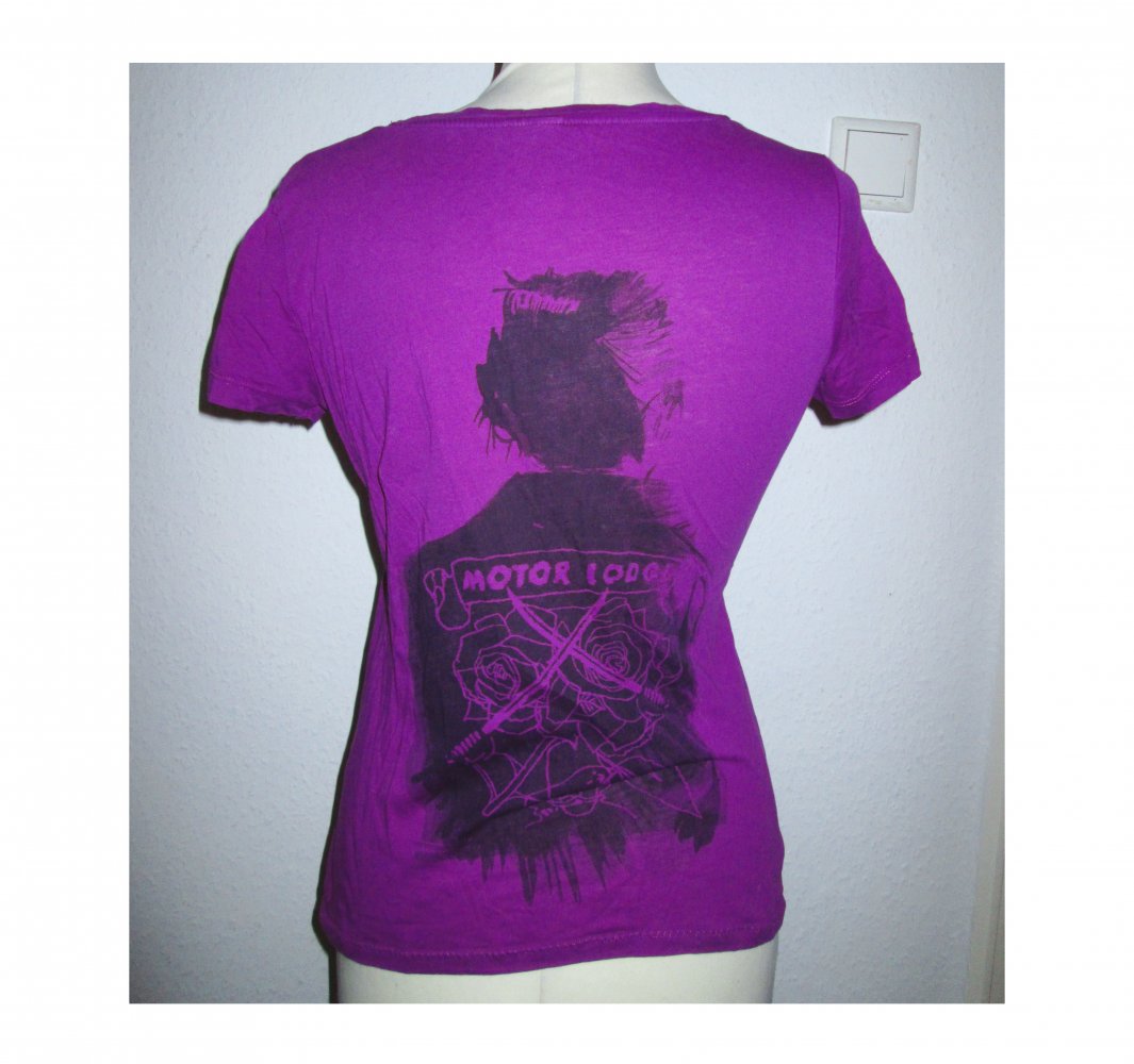 Lila Print Shirt Punk