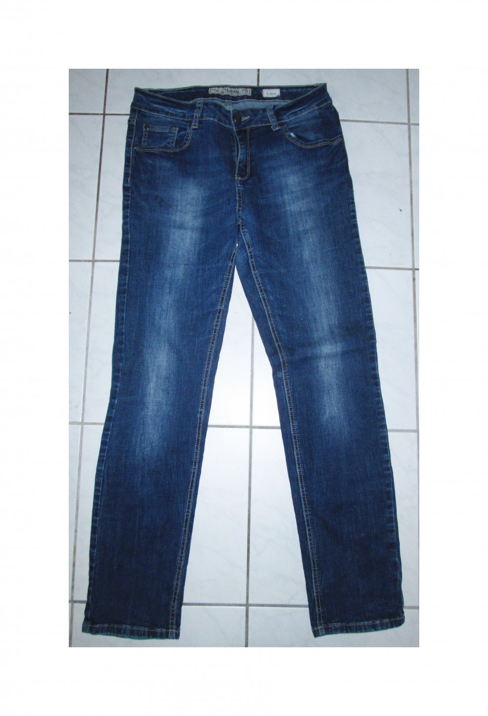 Blaue Jeanshose