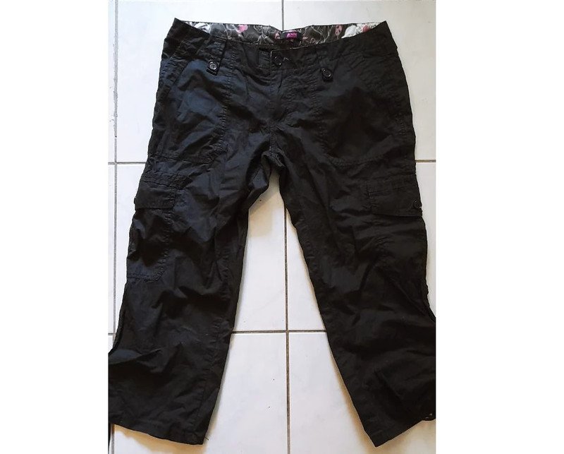 Schwarze Dünne Sommer Hose