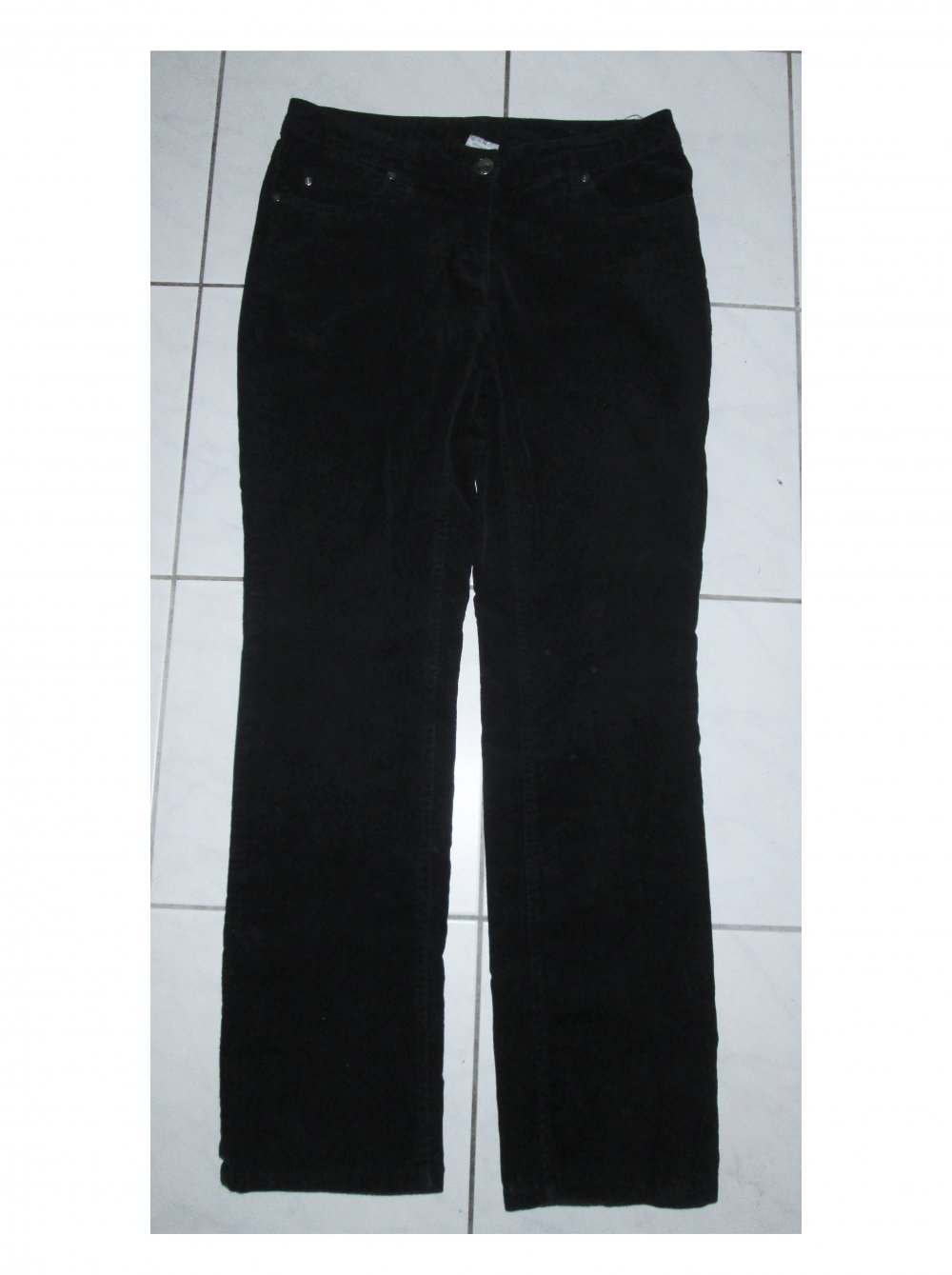 Schwarze Cordhose