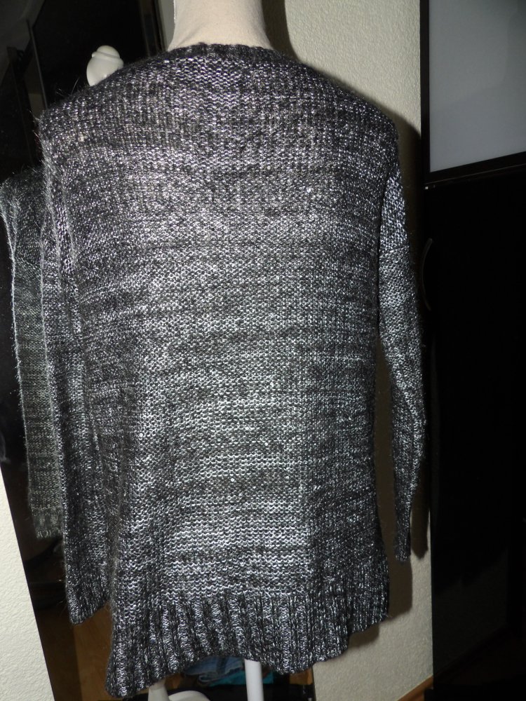 Pullover Hallhuber Mohair Glitzer Gr. 34 XS
