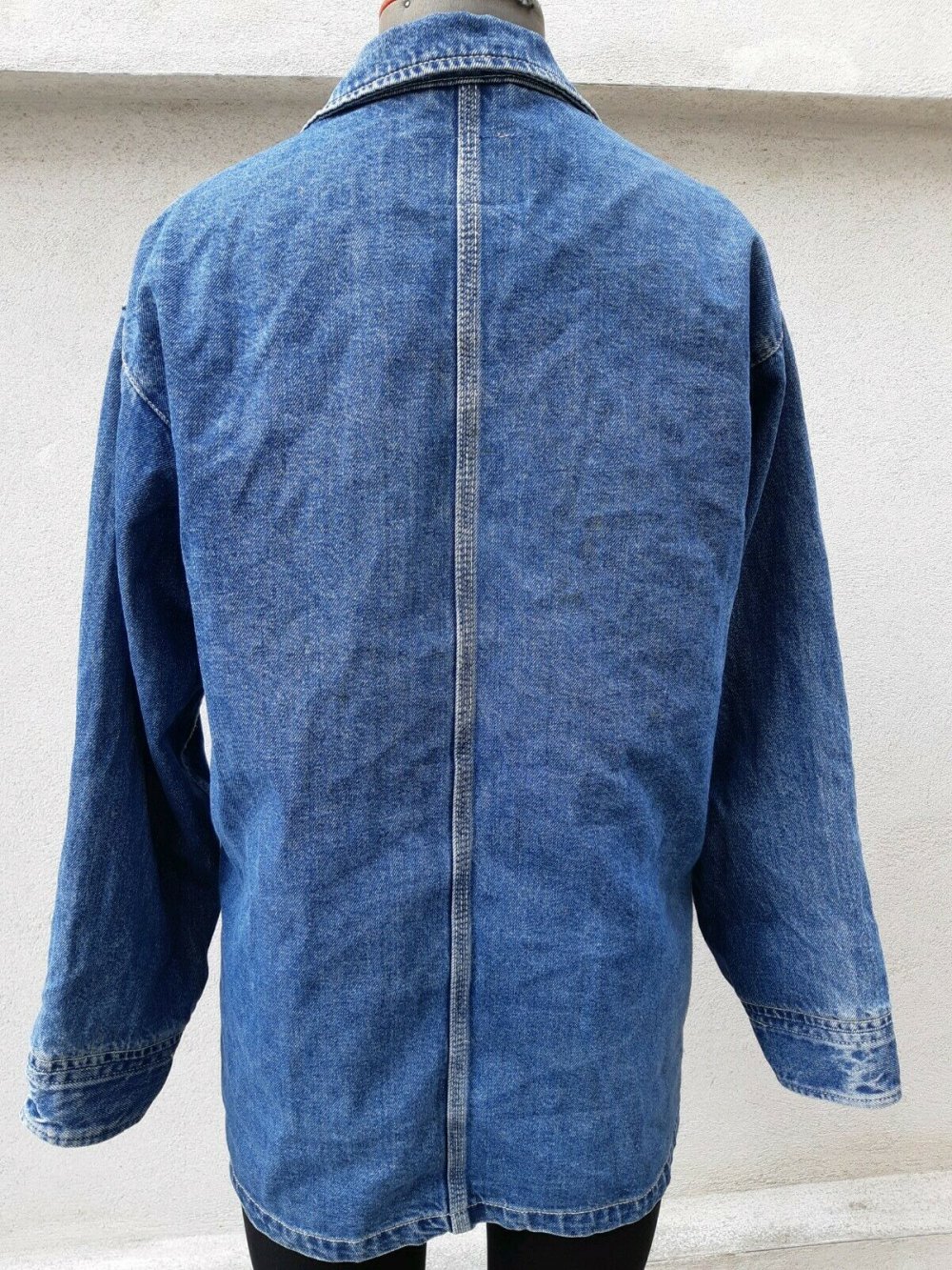 MONKI Gr. XS Gr. 38 JEANSJACKE DAMEN CLASSIC DENIM BLAU NEU JACKE