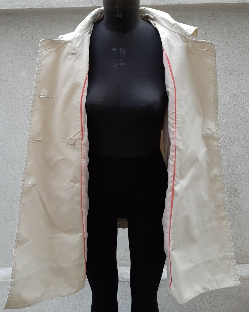 H&M TRENCH MANTEL Gr. 38 beige hellbraun braun creme neu