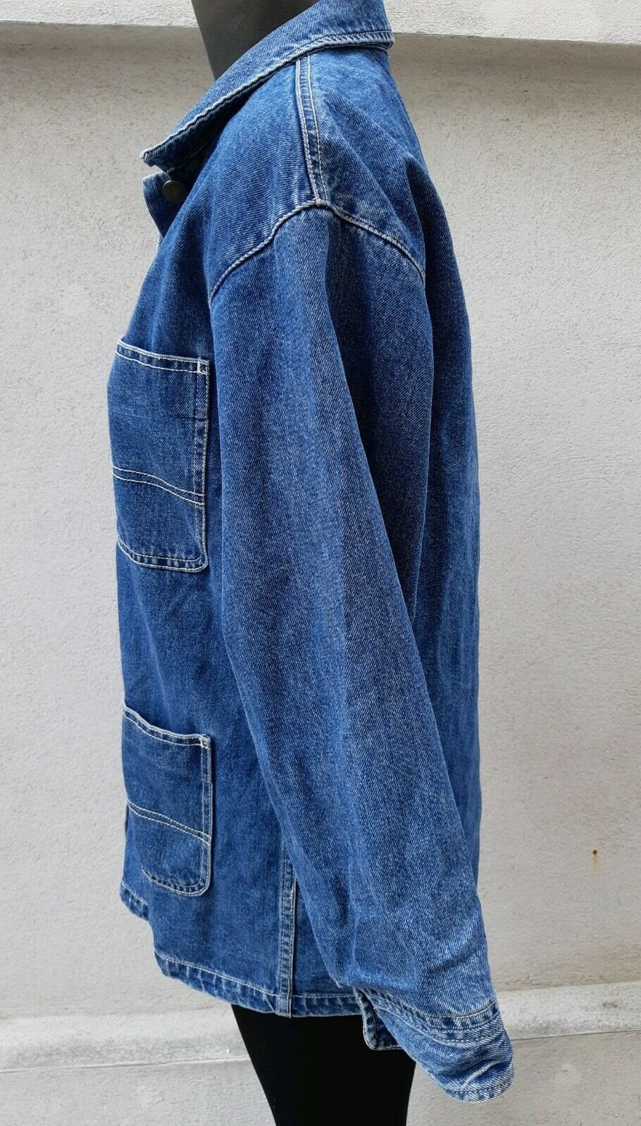 MONKI Gr. XS Gr. 38 JEANSJACKE DAMEN CLASSIC DENIM BLAU NEU JACKE
