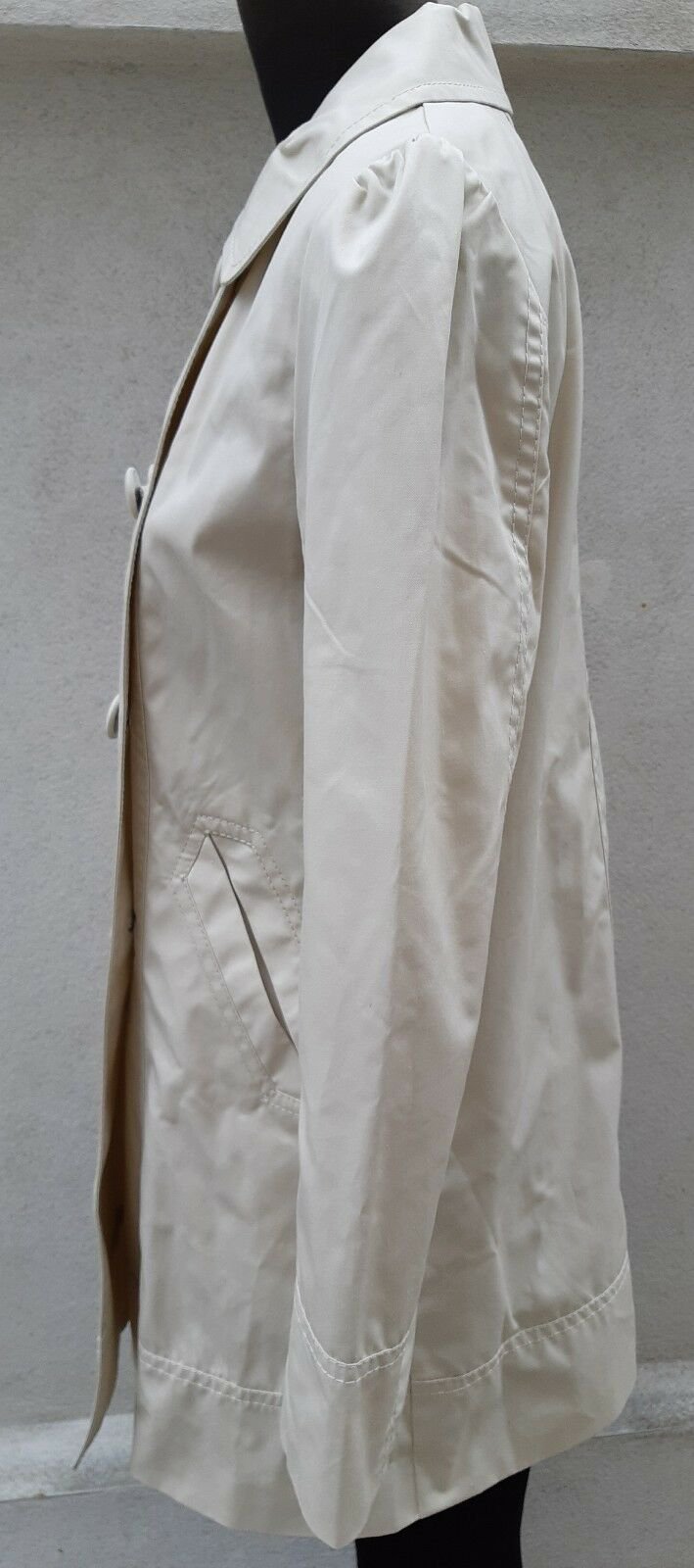 H&M TRENCH MANTEL Gr. 38 beige hellbraun braun creme neu