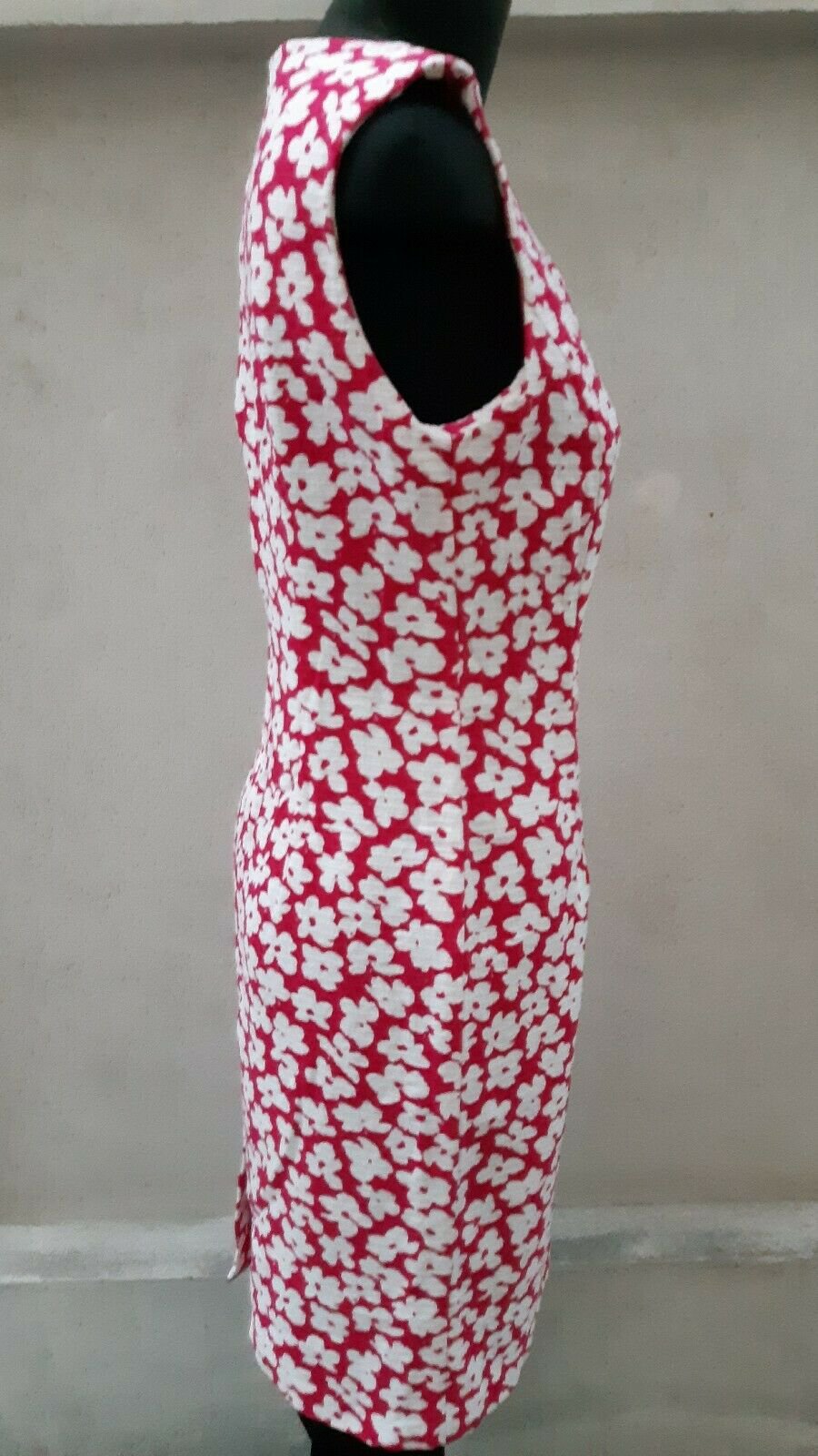 KLEID ETUIKLEID Gr. 38 SCHNEBERGER : DESIGNER 80er PINK WEISS BLUMEN