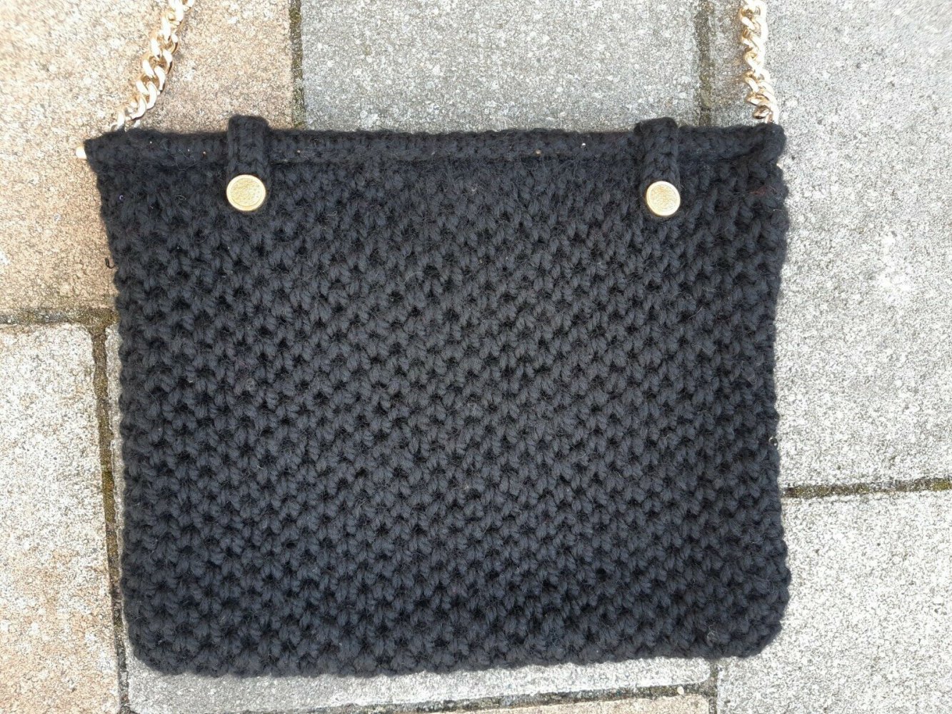 TASCHE SCHULTER UMHANG SCHWARZ 50er 60er TRUE VINTAGE HÄKELSTOFF ROCKABILLY