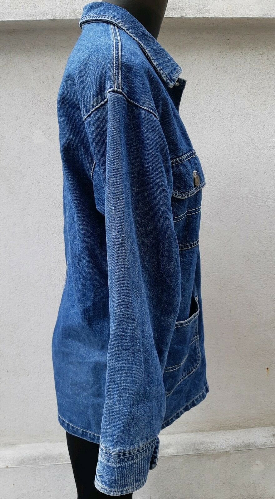 MONKI Gr. XS Gr. 38 JEANSJACKE DAMEN CLASSIC DENIM BLAU NEU JACKE