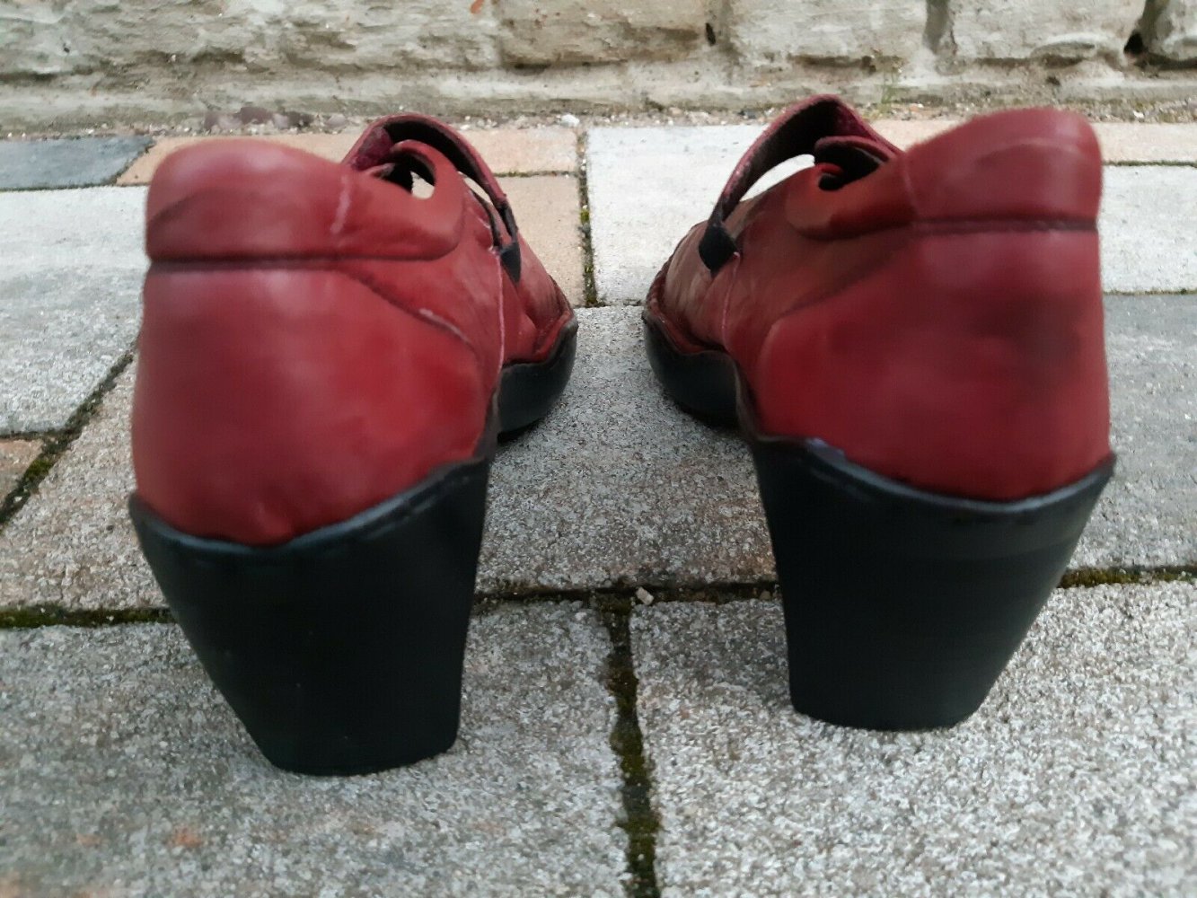 SCHUHE PUMPS Gr. 37 von Josef Seibel Halbschuhe weinrot Echtleder Leder