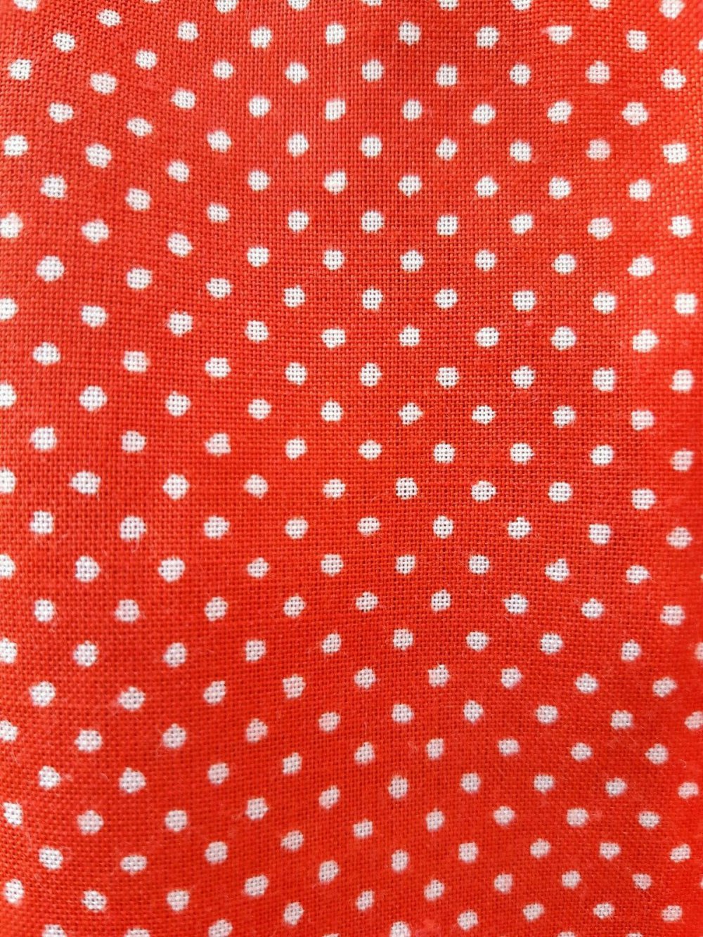 BLUSE OBERTEIL Gr. 42 Gr. 40 ROT PUNKTEMUSTER TRUE VINTAGE 50er 60er