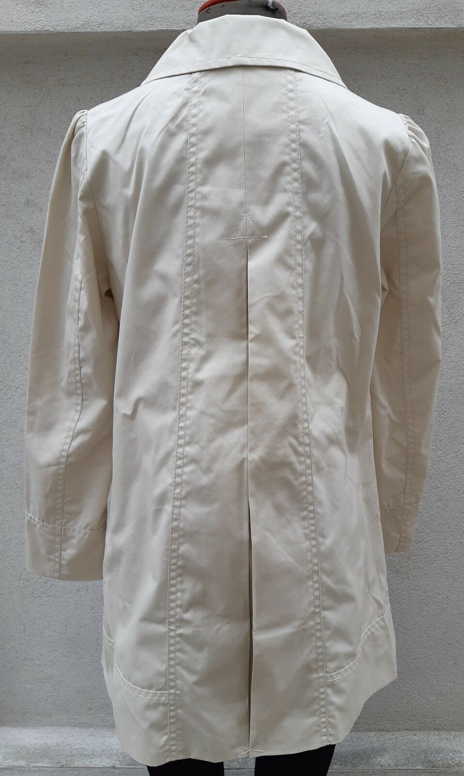 H&M TRENCH MANTEL Gr. 38 beige hellbraun braun creme neu