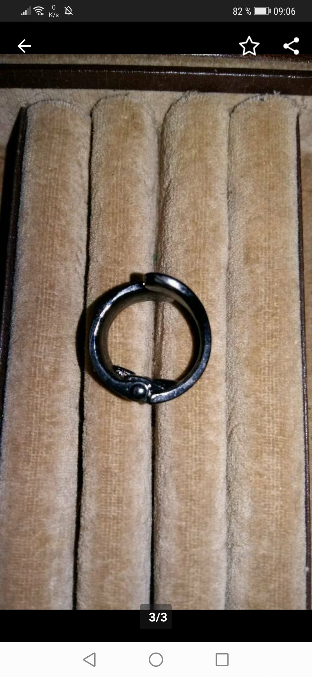 + Klapp + Ring + schwarz grau 