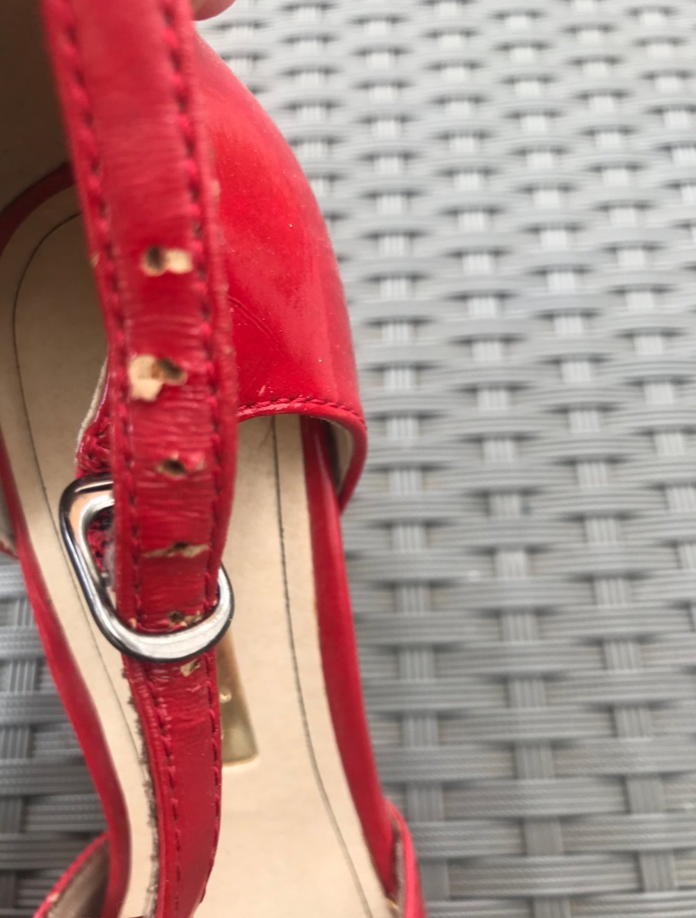 Rote Riemchen Pumps Mary Janes