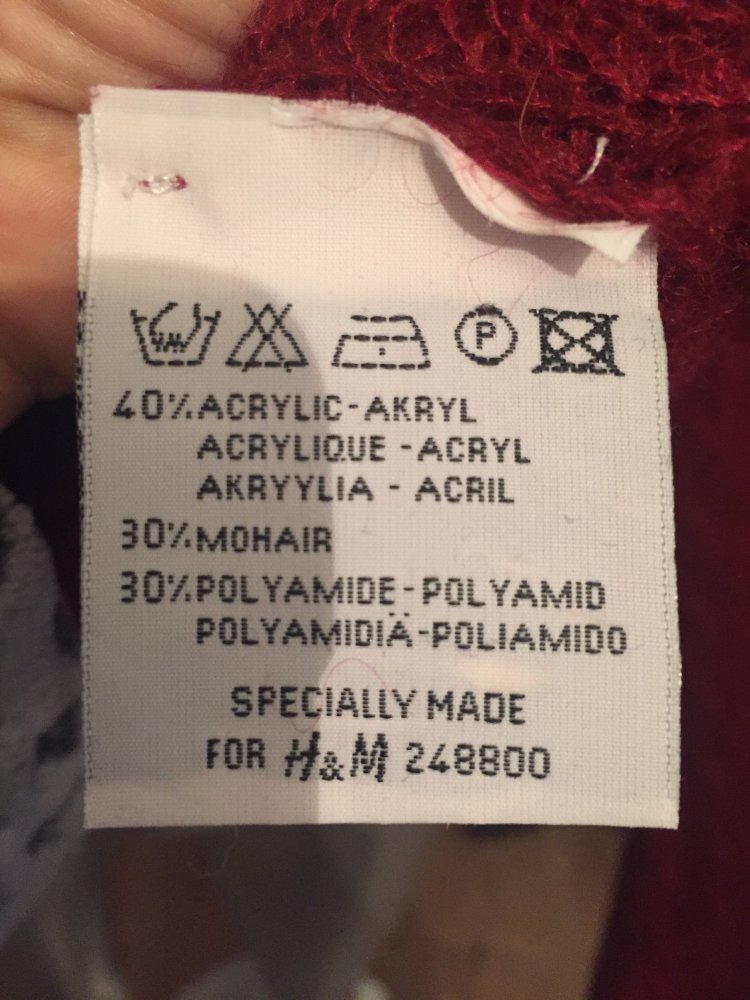Herbstlicher Strickpullover weinrot H&M Oversize 