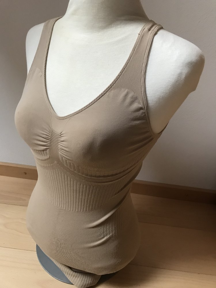 Shapewear figurformend Schlankstütz Hemd S hautfarben 36/38 Miederhemd nahtlos Longtop