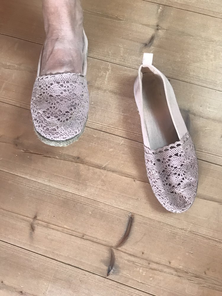 Espandrillos 40 Pink Farbverlauf Slipper flach Mängel 