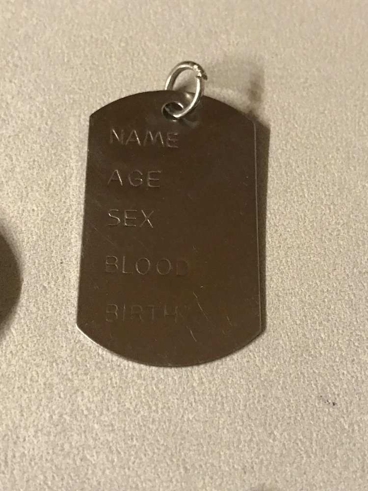 Marke Camouflage Erkennungsmarke Plakette Anhänger Modeschmuck silberfarben Unisex Plakette 