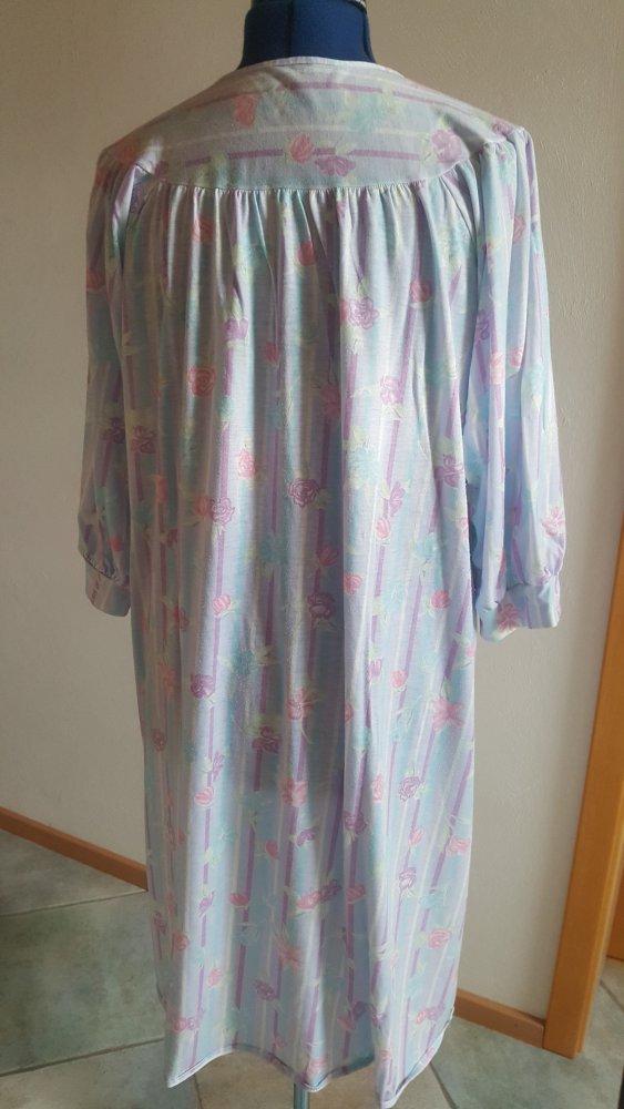 Wäschekleid XXL Retro Vintage Halbarm 48/50 Sleepy Nachtwäsche Kleid 